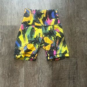 Lulu lemon wunder train high rise biker shorts